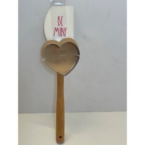 Rae‎ Dunn spatula silicone, and cookie cutter set "Be MINE" NEW"
